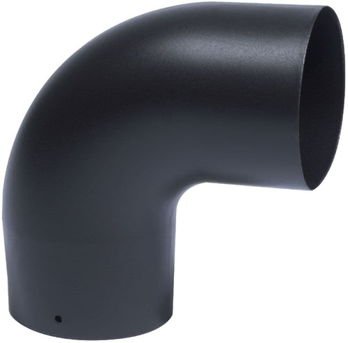 Coude émaillé mat acier 90° diamètre 153 mm bois/fioul/gaz réf. disponible abidjan cote d'ivoire.