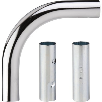 Coude et 2 manchons d'assemblage pour tringle à rideau réf. disponible abidjan cote d'ivoire.