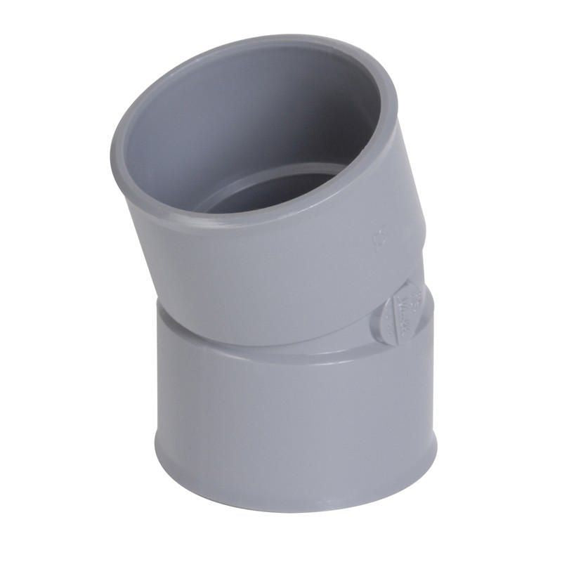 Coude femelle-femelle 20° - uch22 - pvc gris - ø 40 mm. disponible abidjan cote d'ivoire.