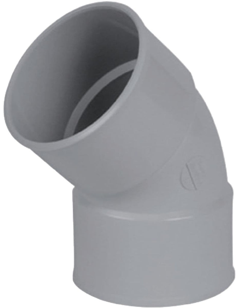 Coude femelle-femelle 45° - ucr44 - pvc gris - ø 80 mm. disponible abidjan cote d'ivoire.
