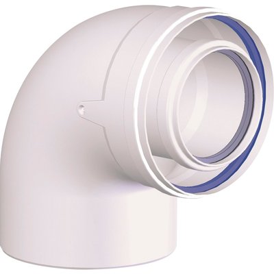 Coude pps/galva 87° 80 / 125 blanc réf. disponible abidjan cote d'ivoire.