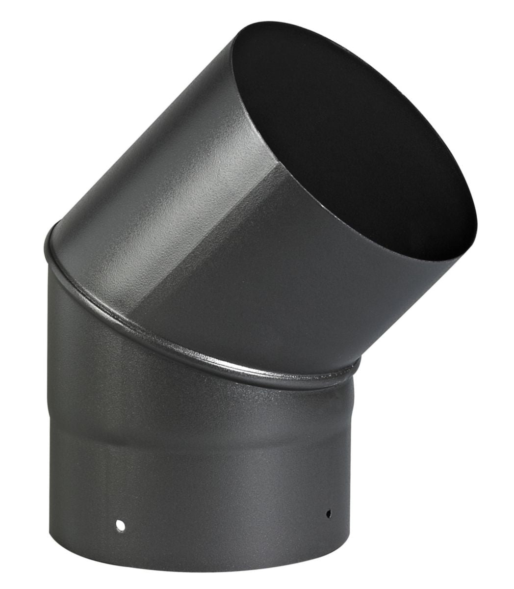 Coude sanpli br45° (à secteur diamètre 139 à 200) noir mat diamètre 150 mm réf. disponible abidjan cote d'ivoire.