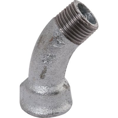 Courbe fonte malléable 40 galvanisée mâle femelle 26x34 réf. disponible abidjan cote d'ivoire.