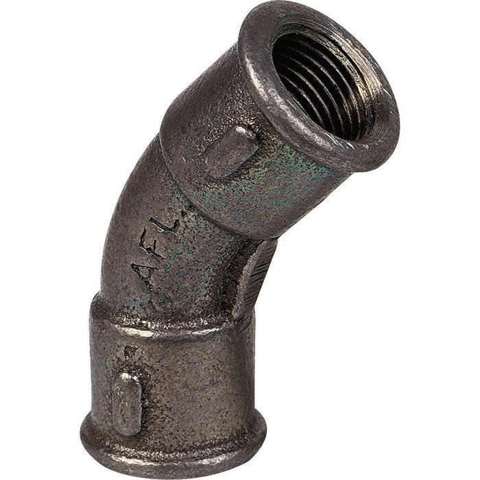 Courbe fonte malléable 41 noire femelle femelle 26x34 réf. disponible abidjan cote d'ivoire.