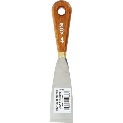 Couteau peintre inox/bois 4cm. disponible abidjan cote d'ivoire.