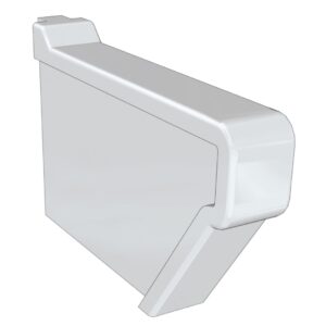 Couvre-joint latéral, lavabo geberit collectif longueur : 40 cm céramique blanc, réf. disponible abidjan cote d'ivoire.