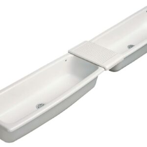 Couvre-joint porte-savon porcher auge 95x33cm, blanc, réf. disponible abidjan cote d'ivoire.