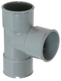 Culotte et embranchement simple femelle-femelle à 87°30 - ubh188 - pvc gris - ø 40 mm. disponible abidjan cote d'ivoire.