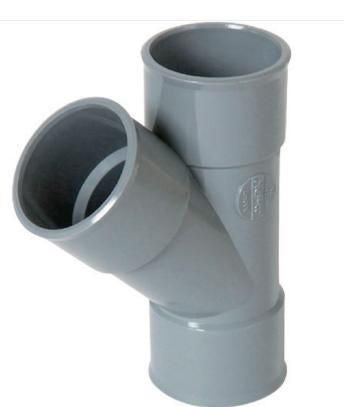 Culotte et embranchement simple mâle-femelle à 45° - ubh14 - pvc gris - ø 40 mm. disponible abidjan cote d'ivoire.