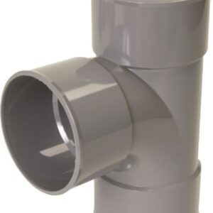 Culotte femelle-femelle 87°30 - ubr188 - pvc gris - ø 80 mm. disponible abidjan cote d'ivoire.