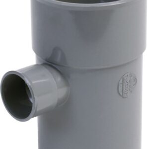 Culotte simple 87°3 pvc mâle-femelle ubt78 - gris - ø 100 mm. disponible abidjan cote d'ivoire.