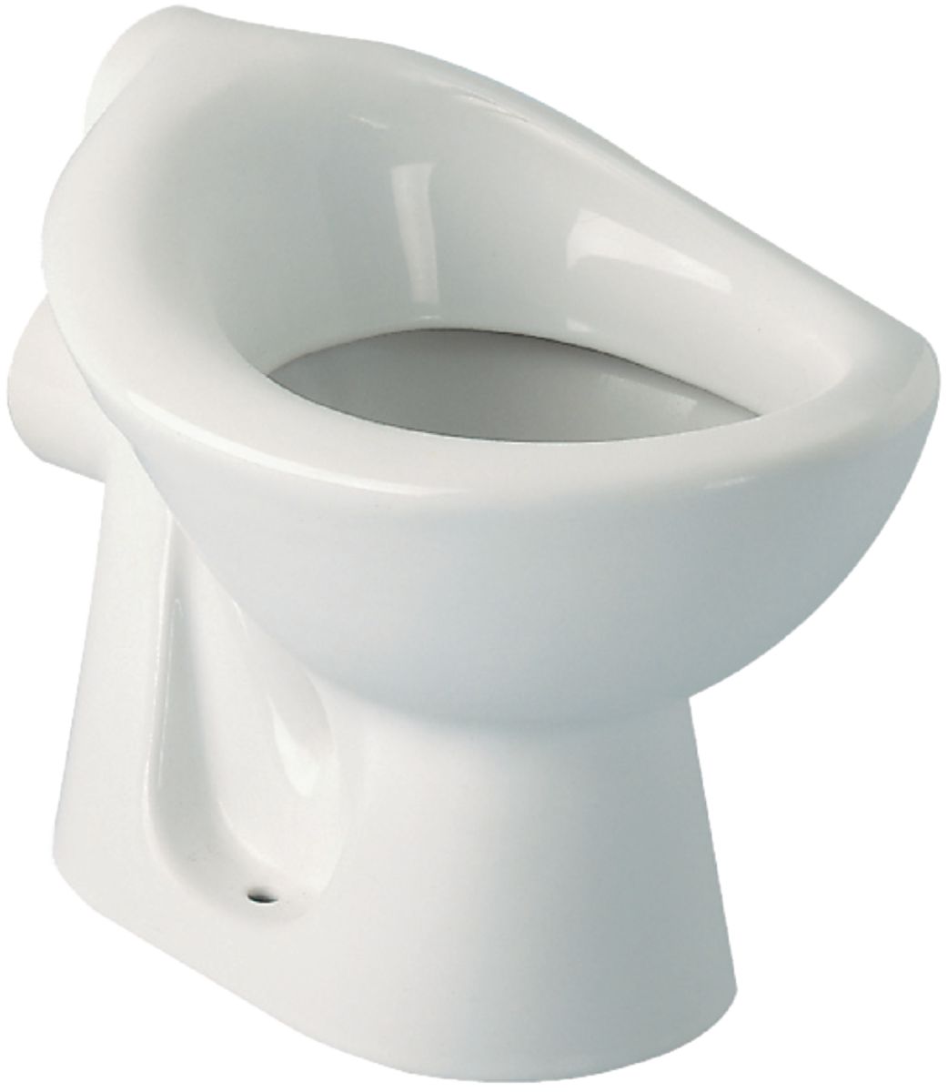 Cuvette indépendante porcher maternelle 30x40cm en porcelaine avec sortie horizontale d85mm, blanc, réf. disponible abidjan cote d'ivoire.