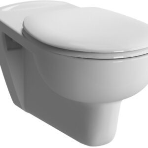 Cuvette wc suspendue allongée alterna mobilita 70 cm en céramique blanc sans bride, sans abattant. disponible abidjan cote d'ivoire.