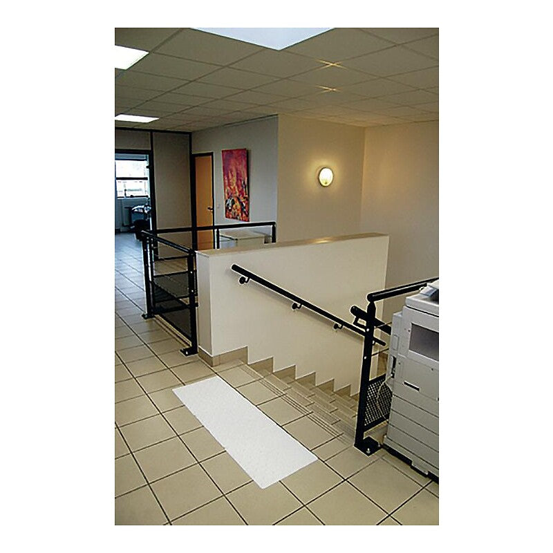 Dalles podotactiles d'éveil à la vigilance auto-adhésives intérieures clarion - 1350 x 400 mm - finition blanc. disponible abidjan cote d'ivoire.
