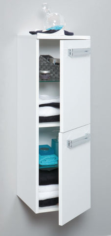 Demi-colonne seducta, 2 portes réversibles, blanc brillant réf. disponible abidjan cote d'ivoire.