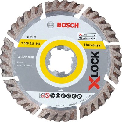 Disque d pro universal x-lock 125x22,23 mm réf. disponible abidjan cote d'ivoire.