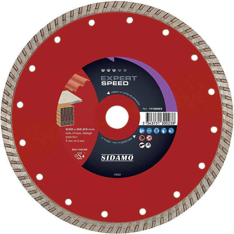 Disques diamants expert speed diamètre 125 mm, épaisseur 2 mm, alésage 22,2 mm. disponible abidjan cote d'ivoire.