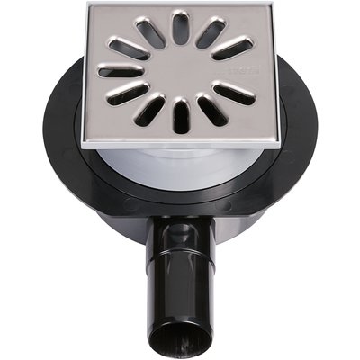 Ecoulement horizontal wedi fundo dn 50 grille carrée réf. disponible abidjan cote d'ivoire.