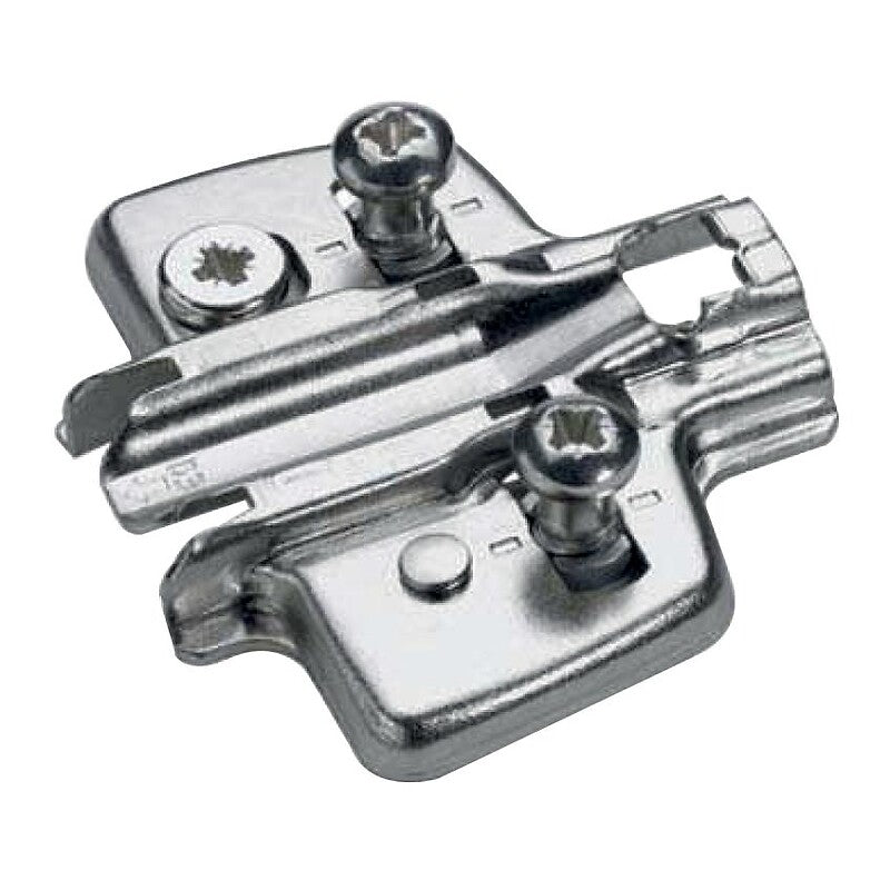 Embase avec réglage par excentrique avec vis euro prémontées diam 5 x 8 mm distance 0 mm. disponible abidjan cote d'ivoire.