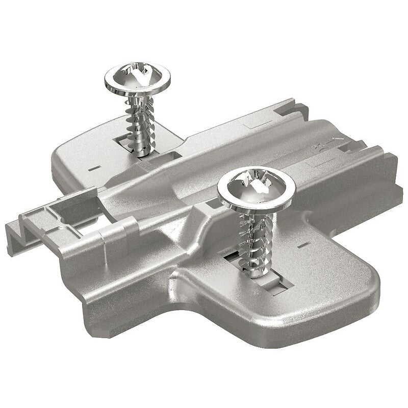 Embase cruciforme à visser hettich direct avec vis disposées de manière asymétrique 8099 d1,5 boite de 10. disponible abidjan cote d'ivoire.