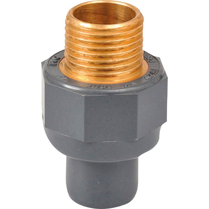 Embout avec filetage laiton k62 pvc-u femelle-mâle diamètre 25/32x3/4 réf. disponible abidjan cote d'ivoire.