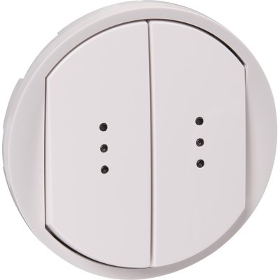 Enjoliveur céliane - double va-et-vient/poussoir à voyant - doigt large blanc - ref. disponible abidjan cote d'ivoire.