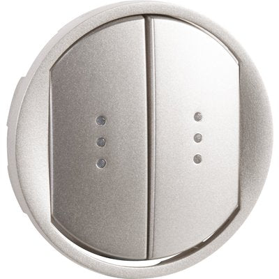 Enjoliveur céliane - double va-et-vient/poussoir à voyant - doigt large titane - ref. disponible abidjan cote d'ivoire.