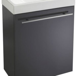 Ensemble piccolo 2 lave-main en céramique blanc + meuble gris. disponible abidjan cote d'ivoire.