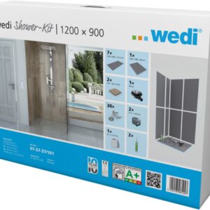 Ensemble wedi shower-kit avec receveur 90x120, réf. disponible abidjan cote d'ivoire.