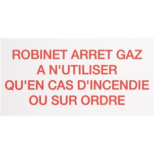 Etiq robinet arret gaz. disponible abidjan cote d'ivoire.