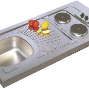 Evier cuisinette moderna cpae 1 cuve 1200 inox f17, lisse, réf. disponible abidjan cote d'ivoire.
