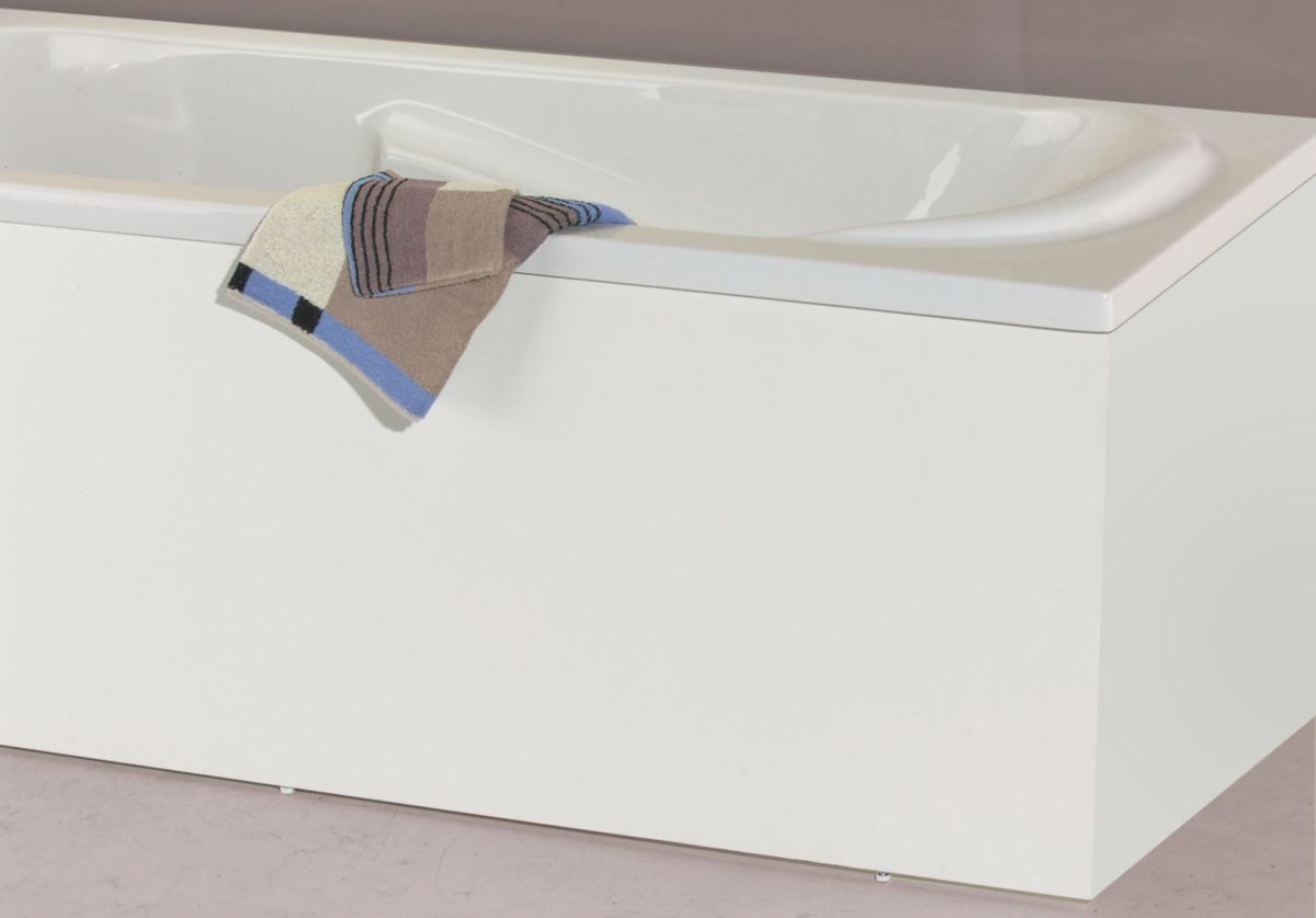 Façade de baignoire compli's - mélaminé blanc - largeur 160 cm - hauteur 53,5 cm - épaisseur 16 mm réf. disponible abidjan cote d'ivoire.