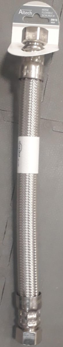 Flexible sanitaire femelle-femelle 12x17 dn8 longueur 300mm, altech, réf : 207231. disponible abidjan cote d'ivoire.