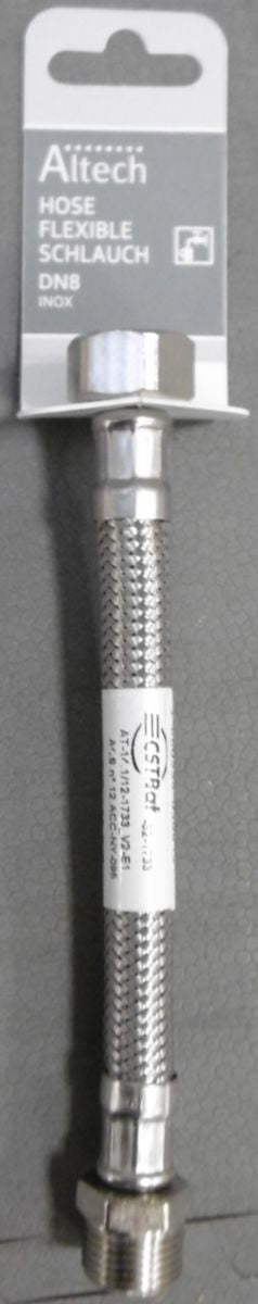 Flexible sanitaire mâle-femelle 12x17 dn8 longueur 150mm, altech, réf : 207207. disponible abidjan cote d'ivoire.