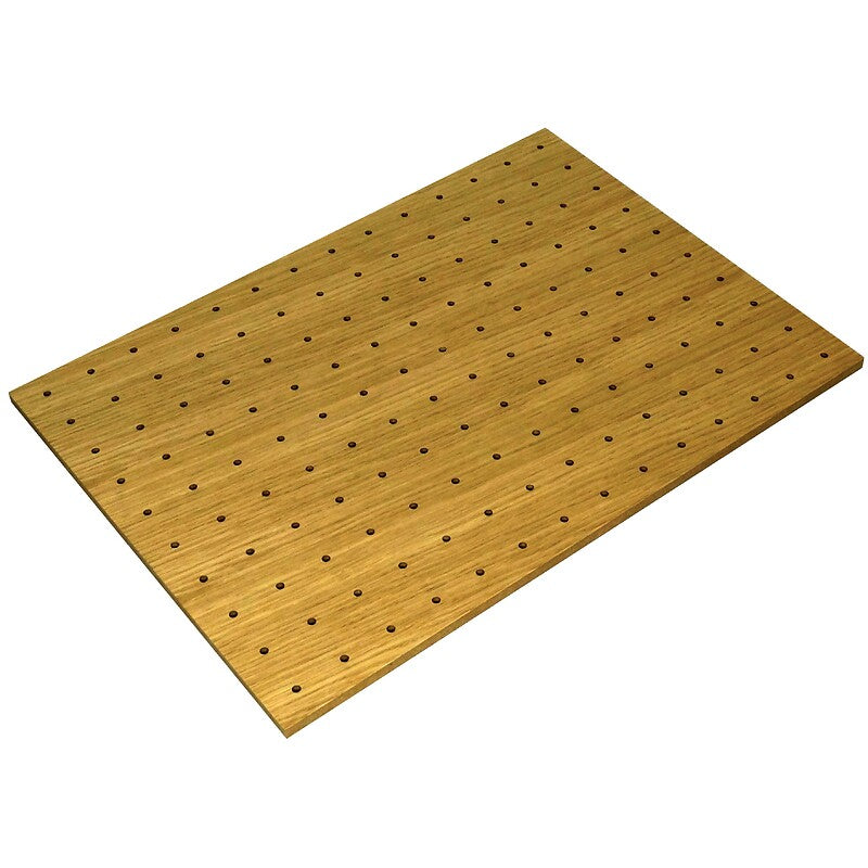 Fond bois perforé fineline - 525 x 324 x 9 mm - finition chêne clair. disponible abidjan cote d'ivoire.