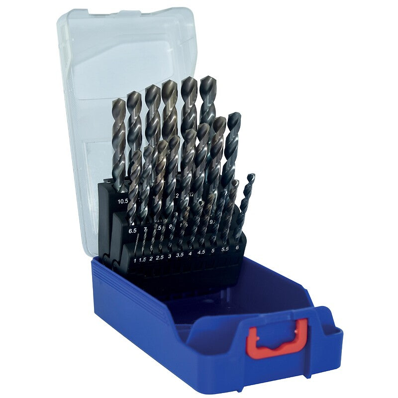 Foret métaux hss queue cylindrique tbx 4f coffret de 25. disponible abidjan cote d'ivoire.