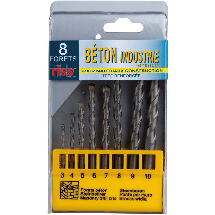 Forets au carbure trousse de 8. disponible abidjan cote d'ivoire.