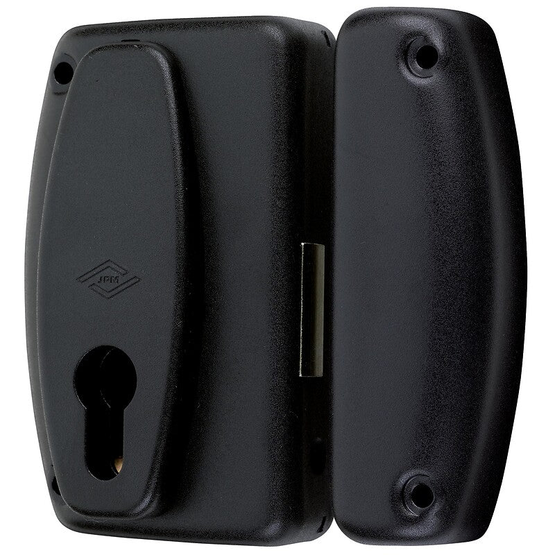 Freelox - applique profil européen - verticale à pêne dormant - axe 45 - noire - main gauche. disponible abidjan cote d'ivoire.