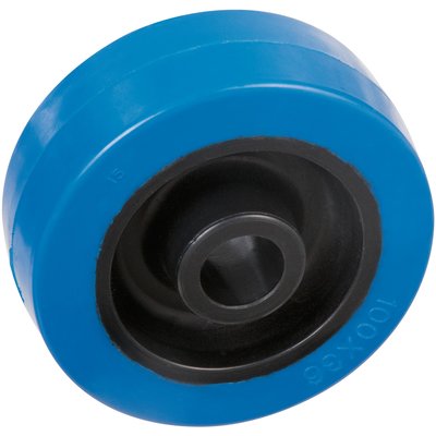 Galet nylon d125 caout bleu. disponible abidjan cote d'ivoire.