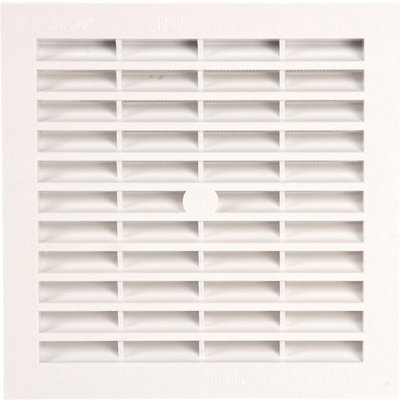 Grille d'aération classique - b114 - polystyrène blanc - 154x154x15 mm. disponible abidjan cote d'ivoire.