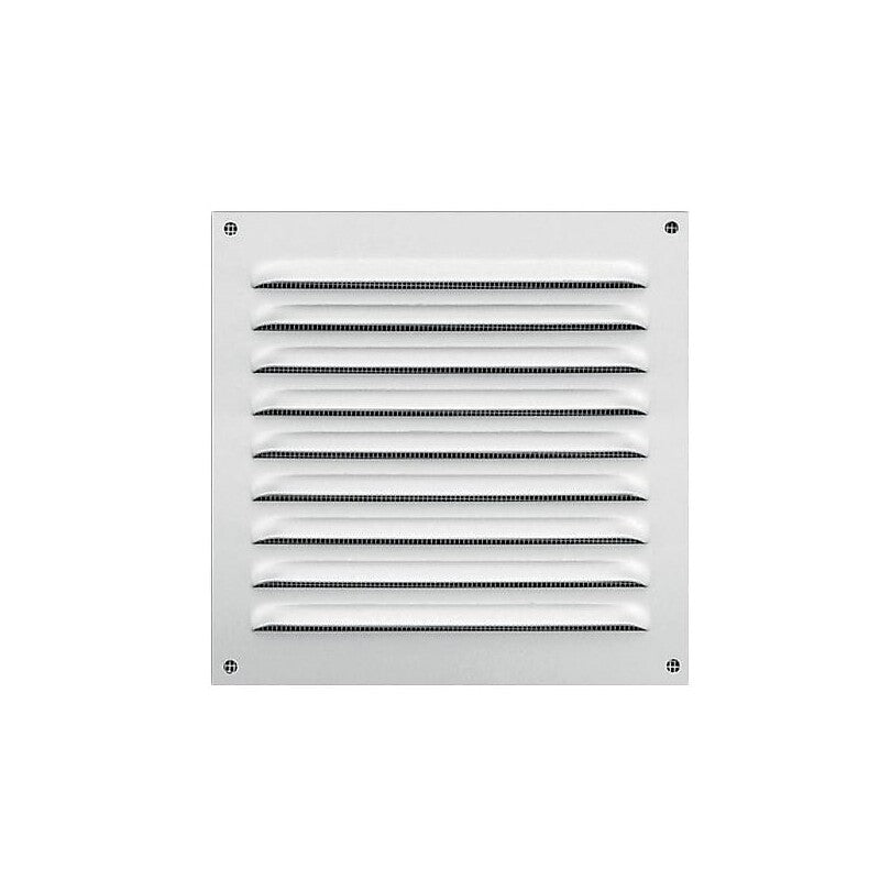 Grilles d'aération en applique à auvent à visser ga bl en 210 x 210 mm. disponible abidjan cote d'ivoire.