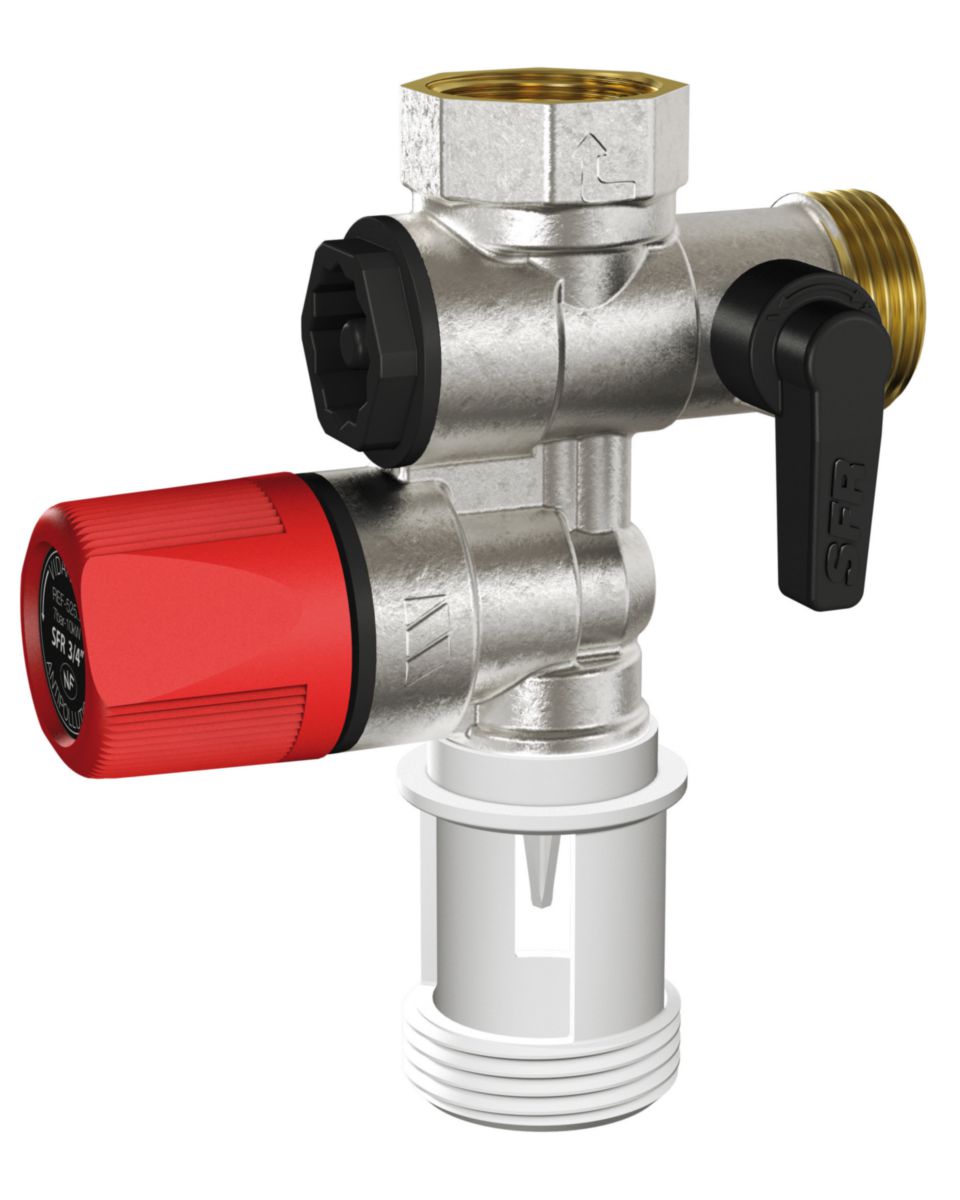 Groupe de sécurité chauffe-eau watts industries 20x27 sous boîte, réf. disponible abidjan cote d'ivoire.