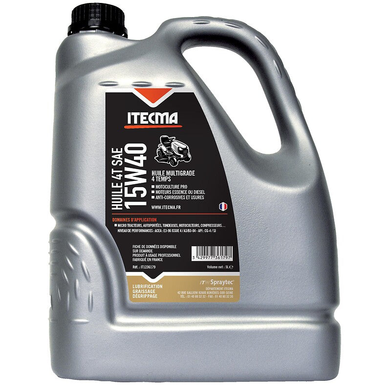 Huile moteur 4t sae 15w40 bidon 5l. disponible abidjan cote d'ivoire.