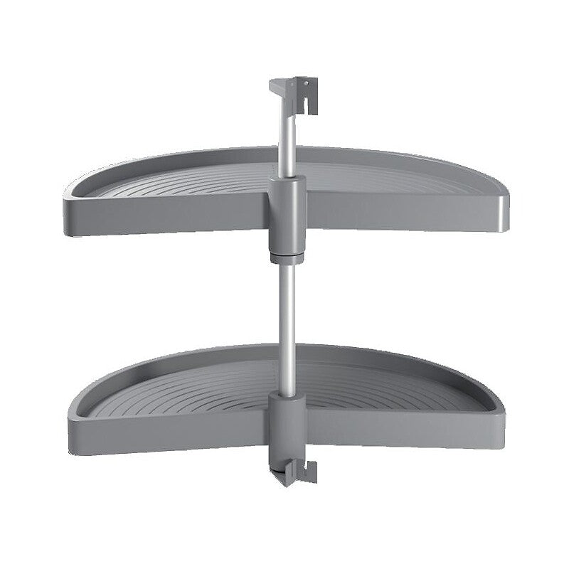 Jeu de plateaux shelvo 1/2 lune diamètre 650 mm finition gris. disponible abidjan cote d'ivoire.