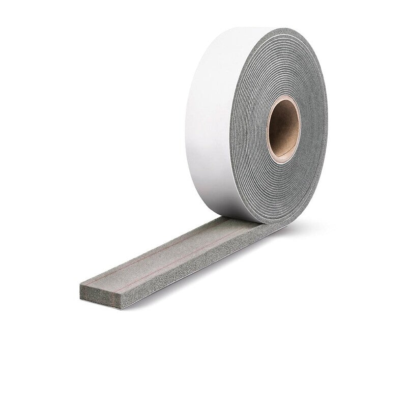 Joint mousse polyuréthane imprégnée triple fonction 600 pa classe 1 mi 2408 x 3fb adhésive 56mmx94m étanchéité 4/9mm. disponible abidjan cote d'ivoire.