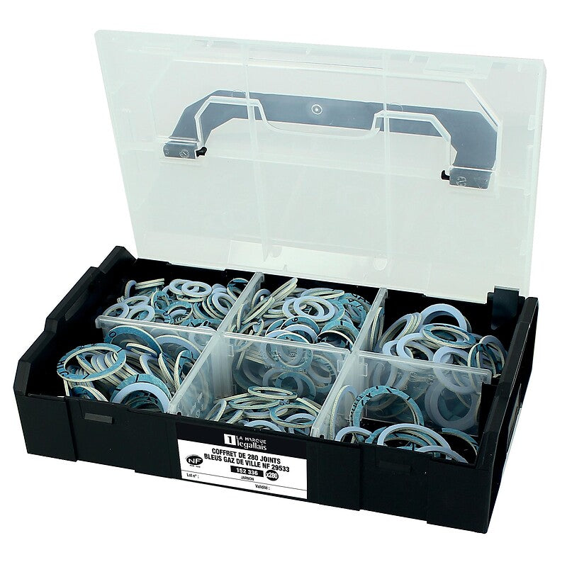 Joints fibre élastomère certigaz jarnon en coffret l-boxx de 280 joints. disponible abidjan cote d'ivoire.