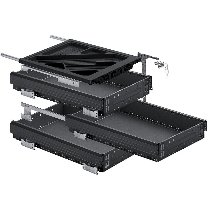 Kit caissons à tiroirs simple systema - sortie partielle - profondeur 730 mm. disponible abidjan cote d'ivoire.