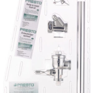 Kit chasse n°4 comprenant robinet de chasse eyrem, d'arrêt droit tube de chasse coudé chromé réf. disponible abidjan cote d'ivoire.