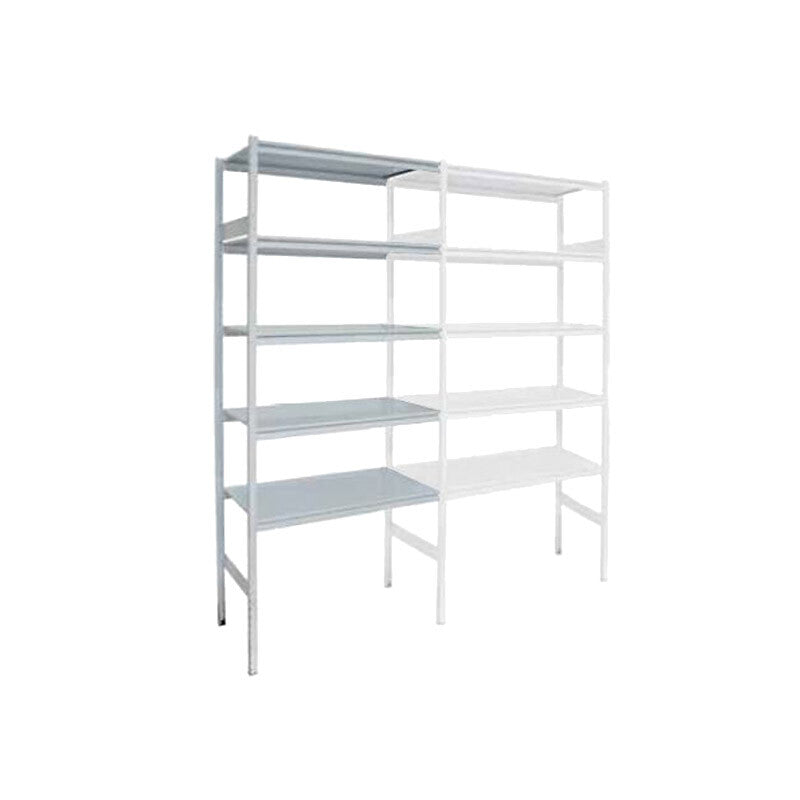 Kit complémentaire 5 plateaux clip'top - charge 120 kg par plateau - h2000 x l800 x p 400 mm - blanc neige. disponible abidjan cote d'ivoire.