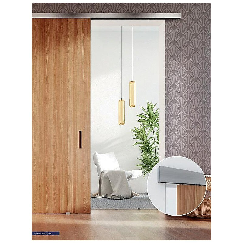 Kit complet eku-porta 40 h - pour 1 porte - avec amortisseurs - rail 2000 mm. disponible abidjan cote d'ivoire.